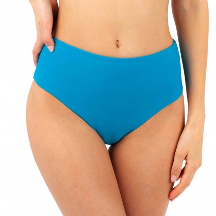 Slip de bain haut avec revers ANTIGEL L'ETHNICA BLEU CANARD