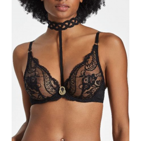 Soutien-gorge dentelle triangle armatures AUBADE PRECIOUS TALE NOIR MYSTIQUE