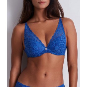 Soutien-gorge push-up foulard AUBADE ROSESSENCE MAGIC BLUE