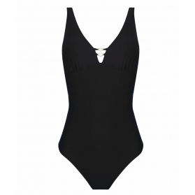 Maillot de bain une pièce nageur maintien sans armatures LISE CHARMEL PERLES NACREES NOIR