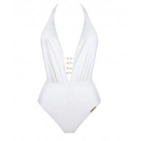 Maillot de bain une pièce nageur séduction LISE CHARMEL PERLES NACREES BLANC