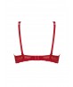 Soutien-gorge triangle 1/2 mousse fantaisie ANTIGEL AGENDA PLAISIR ROUGE CHERRY