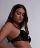 Soutien-Gorge Plunge Coussinet COLLECTION AUBADE COEUR A CORPS NOIR