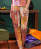 Pantalon COLLECTION ANTIGEL CACHEMIRE EN FETE ORANGE MULTICO