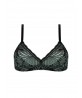 Soutien-Gorge Sans Armatures COLLECTION ANTIGEL JUNGLE DU SOIR VERT MINUIT