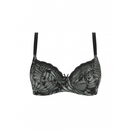 Soutien-Gorge Corbeille Fitting COLLECTION ANTIGEL JUNGLE DU SOIT VERT MINUIT