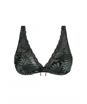 Soutien-Gorge Glamour 1/2 Mousse COLLECTION ANTIGEL JUNGLE DU SOIR VERT MINUIT