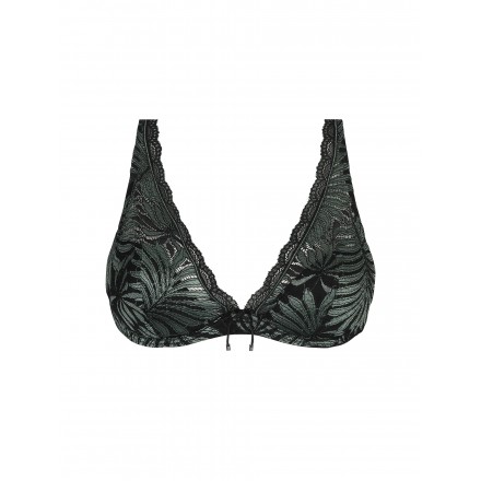 Soutien-Gorge Glamour 1/2 Mousse COLLECTION ANTIGEL JUNGLE DU SOIR VERT MINUIT