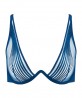 Soutien-Gorge Triangle Mono Armatures COLLECTION AUBADE CINDY BRUNA SUMPTUOUS WAVES IMPERIAL BLUE