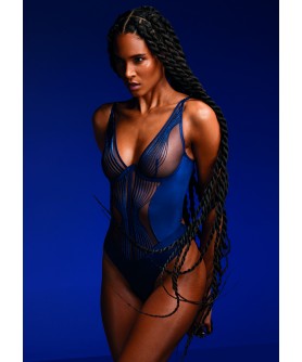 Body COLLECTION AUBADE CINDY BRUNA SUMPTUOUS WAVES IMPERIAL BLUE