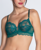 Soutien-Gorge Armatures COLLECTION LISE CHARMEL SUBLIME EN DENTELLE VERT PRINCESSE