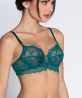 Soutien-Gorge Armatures COLLECTION LISE CHARMEL SUBLIME EN DENTELLE VERT PRINCESSE