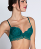 Soutien-Gorge Coque COLLECTION LISE CHARMEL SUBLIME EN DENTELLE VERT PRINCESSE