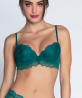 Soutien-Gorge Coque COLLECTION LISE CHARMEL SUBLIME EN DENTELLE VERT PRINCESSE