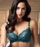 Soutien-Gorge Corbeille Fitting COLLECTION LISE CHARMEL SUBLIME EN DENTELLE VERT PRINCESSE