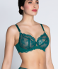 Soutien-Gorge Corbeille Fitting COLLECTION LISE CHARMEL SUBLIME EN DENTELLE VERT PRINCESSE