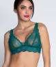 Soutien-Gorge Sans Armature COLLECTION LISE CHARMEL SUBLIME EN DENTELLE VERT PRINCESSE