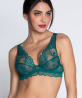 Soutien-Gorge Glamour COLLECTION LISE CHARMEL SUBLIME EN DENTELLE VERT PRINCESSE