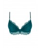 Soutien-Gorge Push up COLLECTION LISE CHARMEL SUBLIME EN DENTELLE VERT PRINCESSE