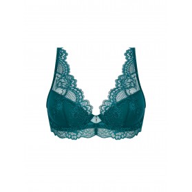 Soutien-Gorge 1/2 Mousse Fantaisie COLLECTION LISE CHARMEL SUBLIME EN DENTELLE VERT PRINCESSE