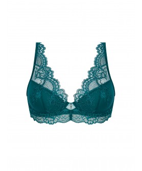 Soutien-Gorge 1/2 Mousse Fantaisie COLLECTION LISE CHARMEL SUBLIME EN DENTELLE VERT PRINCESSE