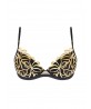 Soutien-Gorge Coque COLLECTION LISE CHARMEL ECLATS D'OR NOIR OR