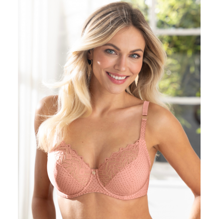 Soutien-Gorge Corbeille Fittinf COLLECTION ANTIGEL PETILLE EN GLAM BULLES ROSEES