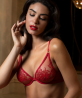 Soutien-Gorge Triangle Armatures COLLECTION LISE CHARMEL ADORABLE EN SEXY ROUGE EFFUSION