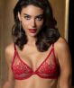 Soutien-Gorge Triangle Armatures COLLECTION LISE CHARMEL ADORABLE EN SEXY ROUGE EFFUSION