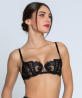 Soutien-Gorge Corbeille Couture Verticale COLLECTION LISE CHARMEL DESIRS DE VENISE NOIR